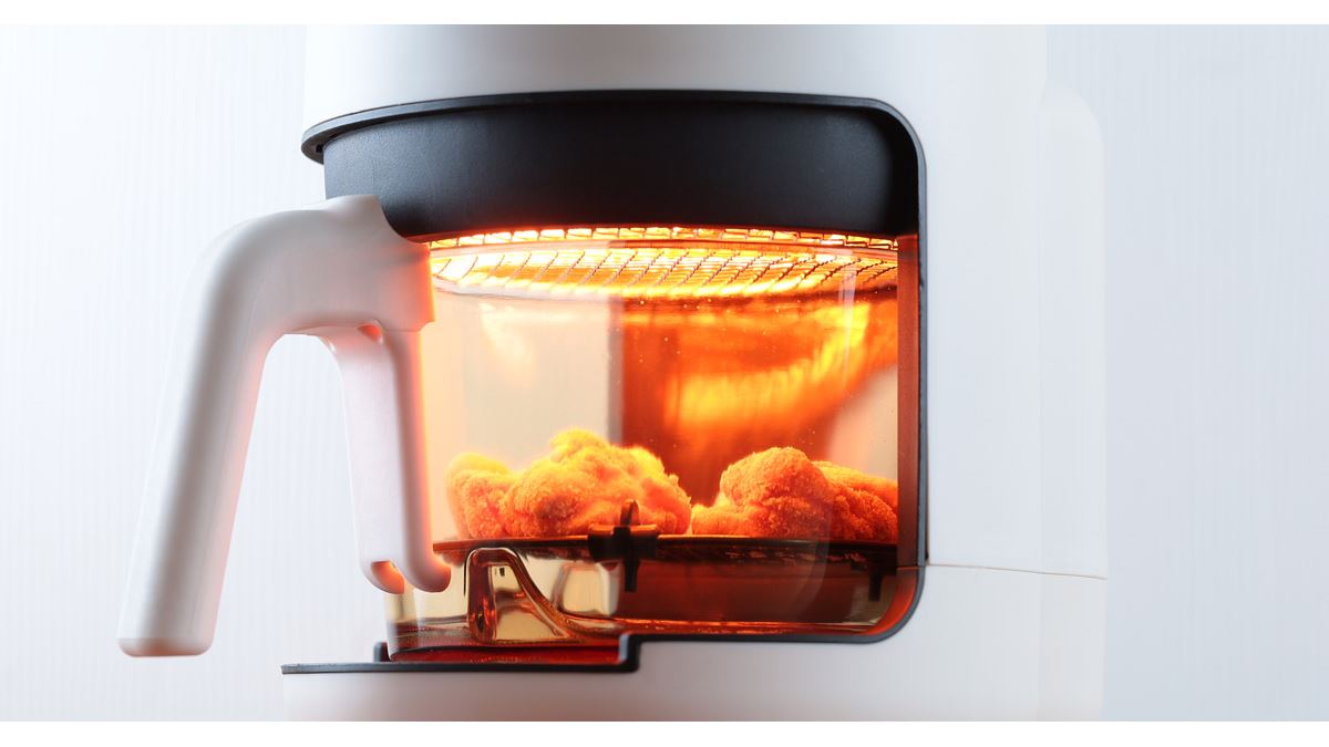 【新品未使用】エレコム　コンベンションオーブン　エアフライヤー 脂が落ちてもジューシー！ ひとり暮らしにちょうどいい“中が見える