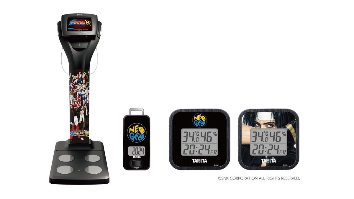 タニタとSNKのコラボ体組成計が登場！ KOFの人気キャラを推定したら