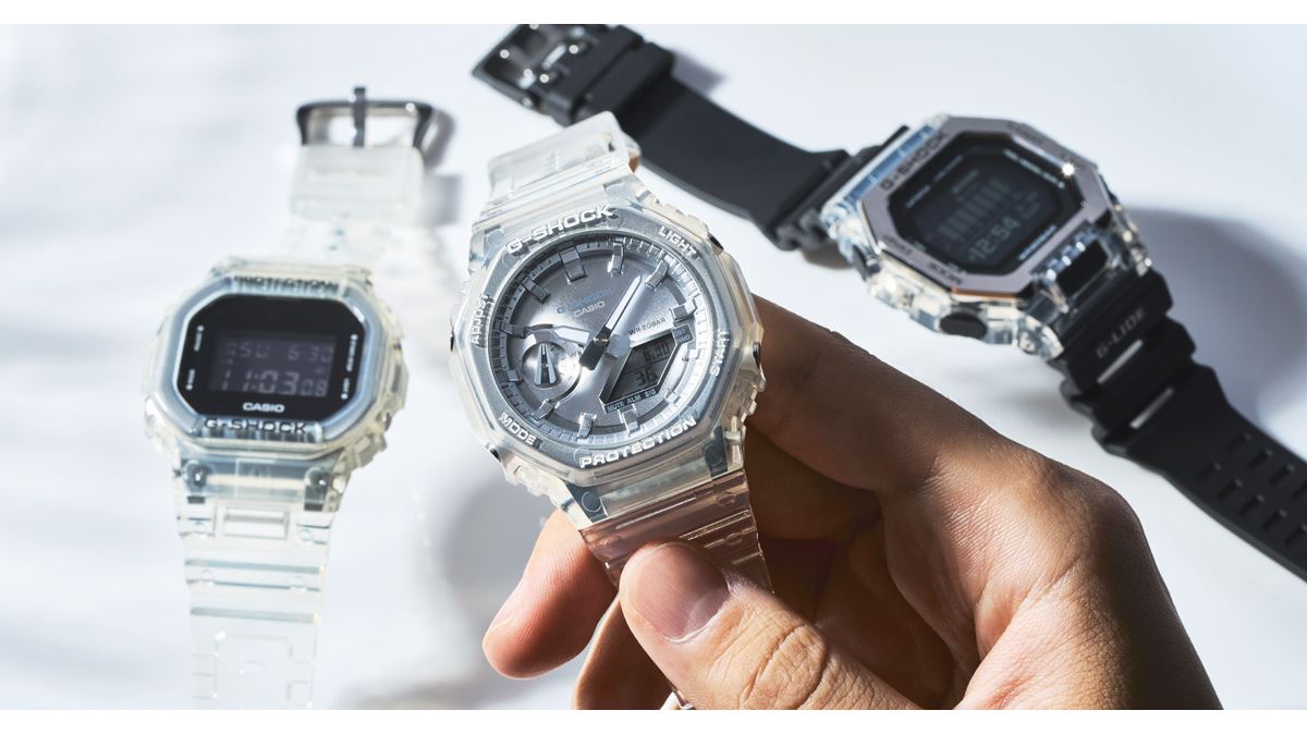 CASIO G-SHOCK ビッグケース スケルトン クレイジーカラー 実働品♪ CASIO G-SHOCK ビッグケース スケルトン クレイジーカラー 実働