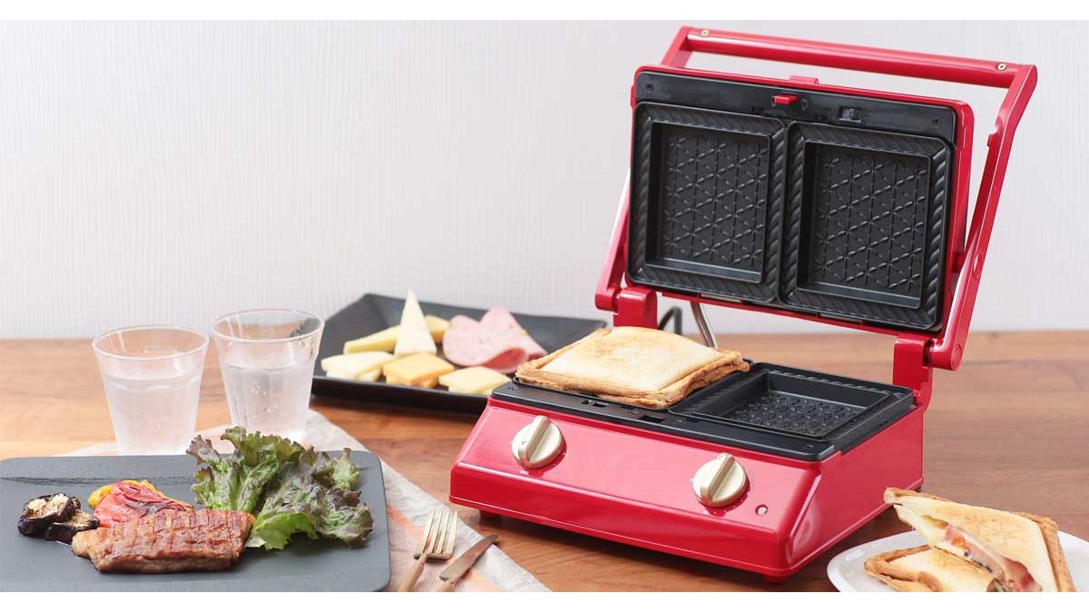 BRUNO「グリルサンドメーカー ダブル」 週末の朝食をちょっと“特別”に