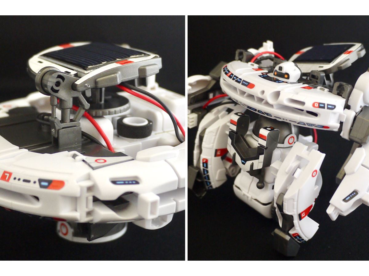 お父さんもハマる！ 7段階に変形＆太陽光で動く知育プラモデルが秀逸