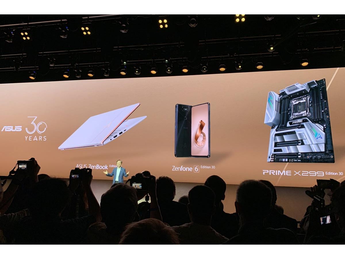 ASUS、創業30年を記念したZenBook 13、ZenFone 6、X299マザーボードの