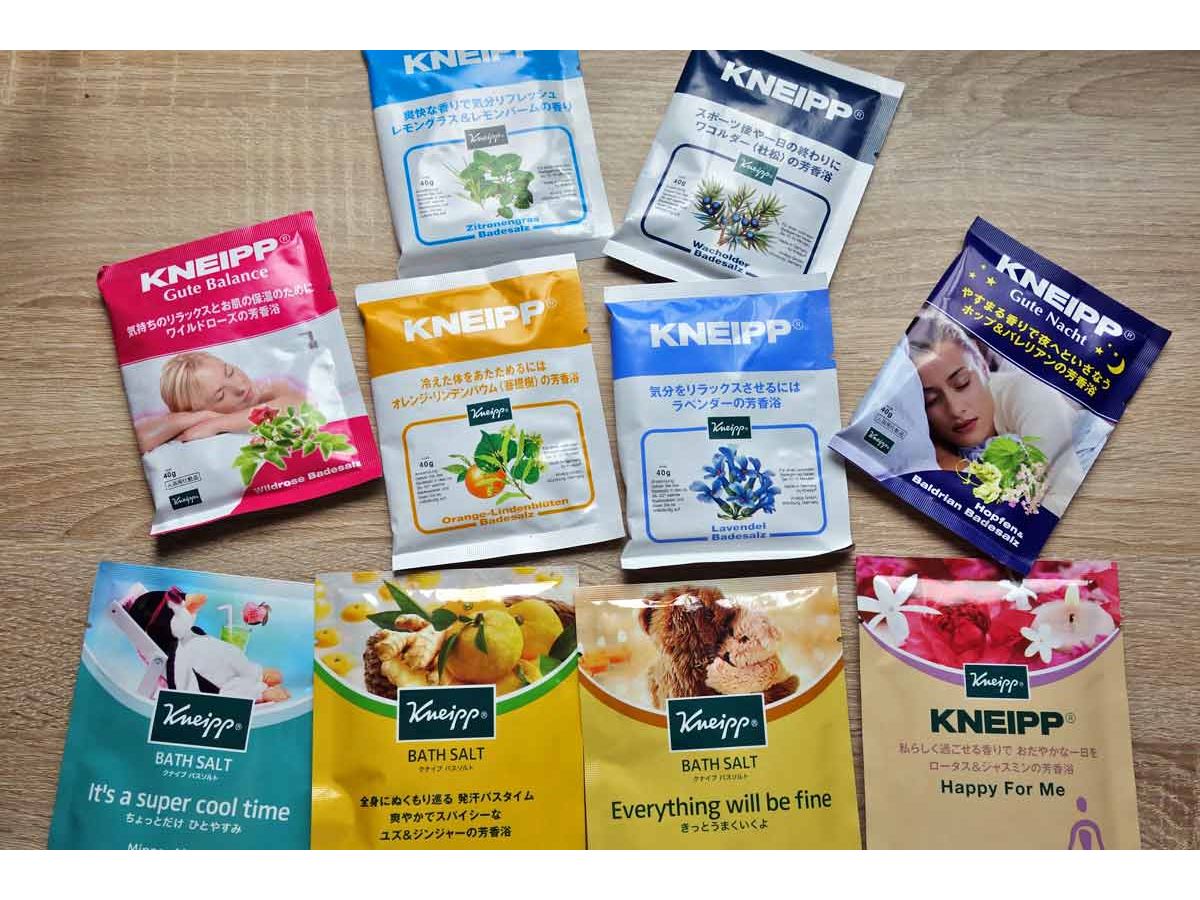 クナイプ kneipp バスソルト2種4本 720g×4