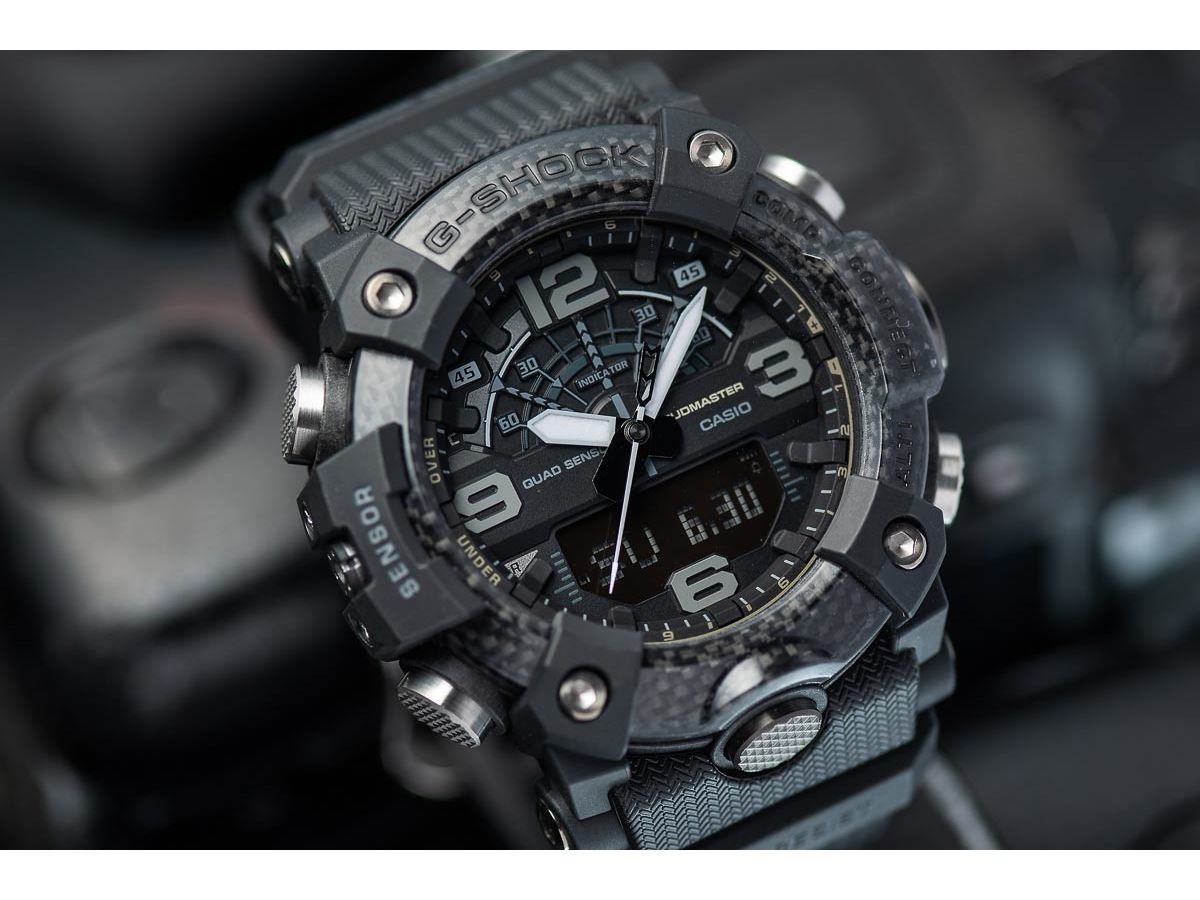 G-SHOCK マッドマスター ブラック腕時計 武骨G-SHOCK「マスターオブG」がマットブラックをまとった