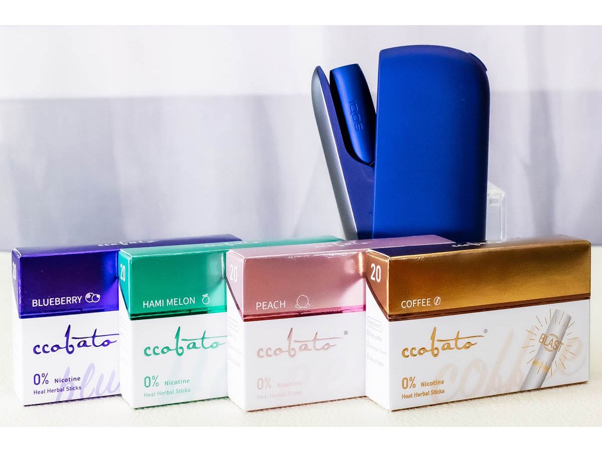 カプセルメンソール入りのニコチン0スティック「ccobato（コバト