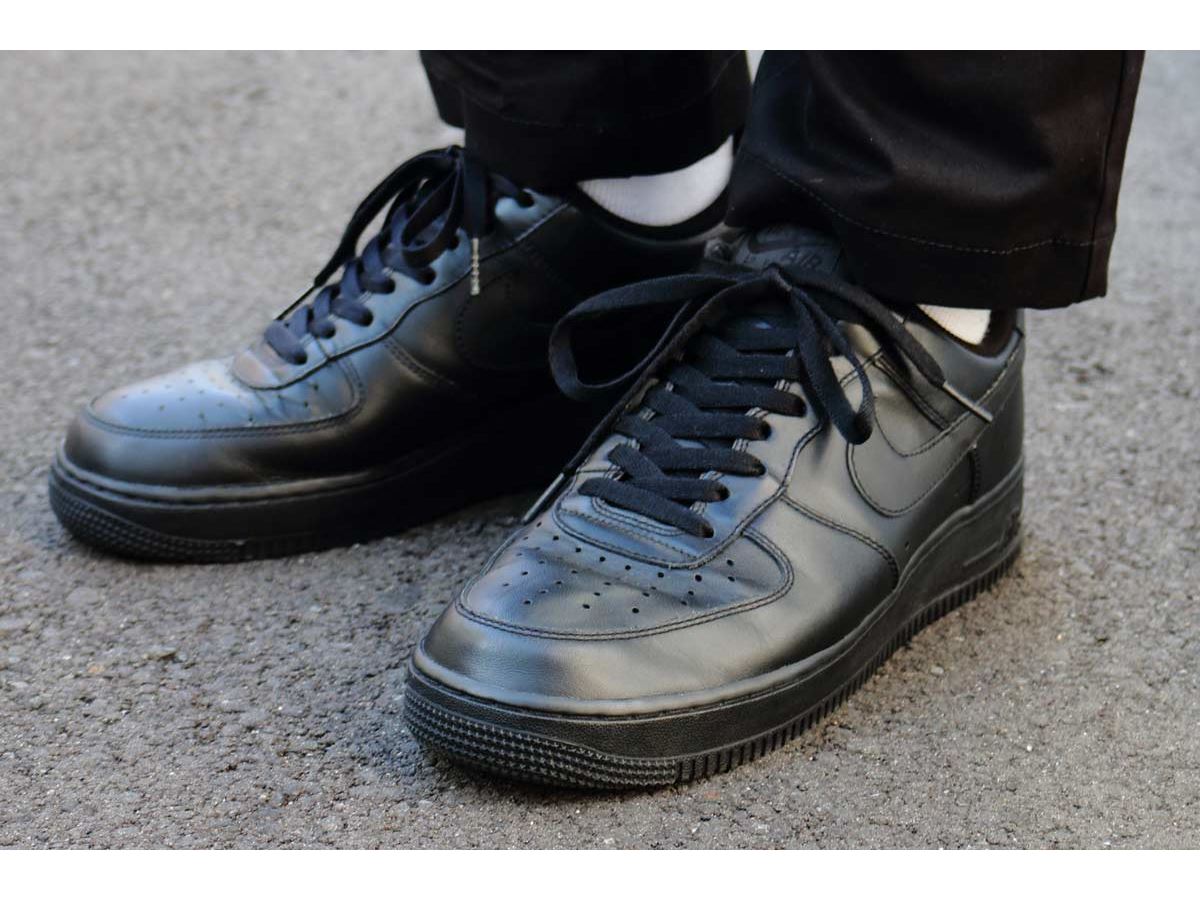 本革 Nike Air Force 1 ブラック　ほとんど履いていません ナイキからオールブラック仕様のエアフォース1が登場 | Hypebeast.JP