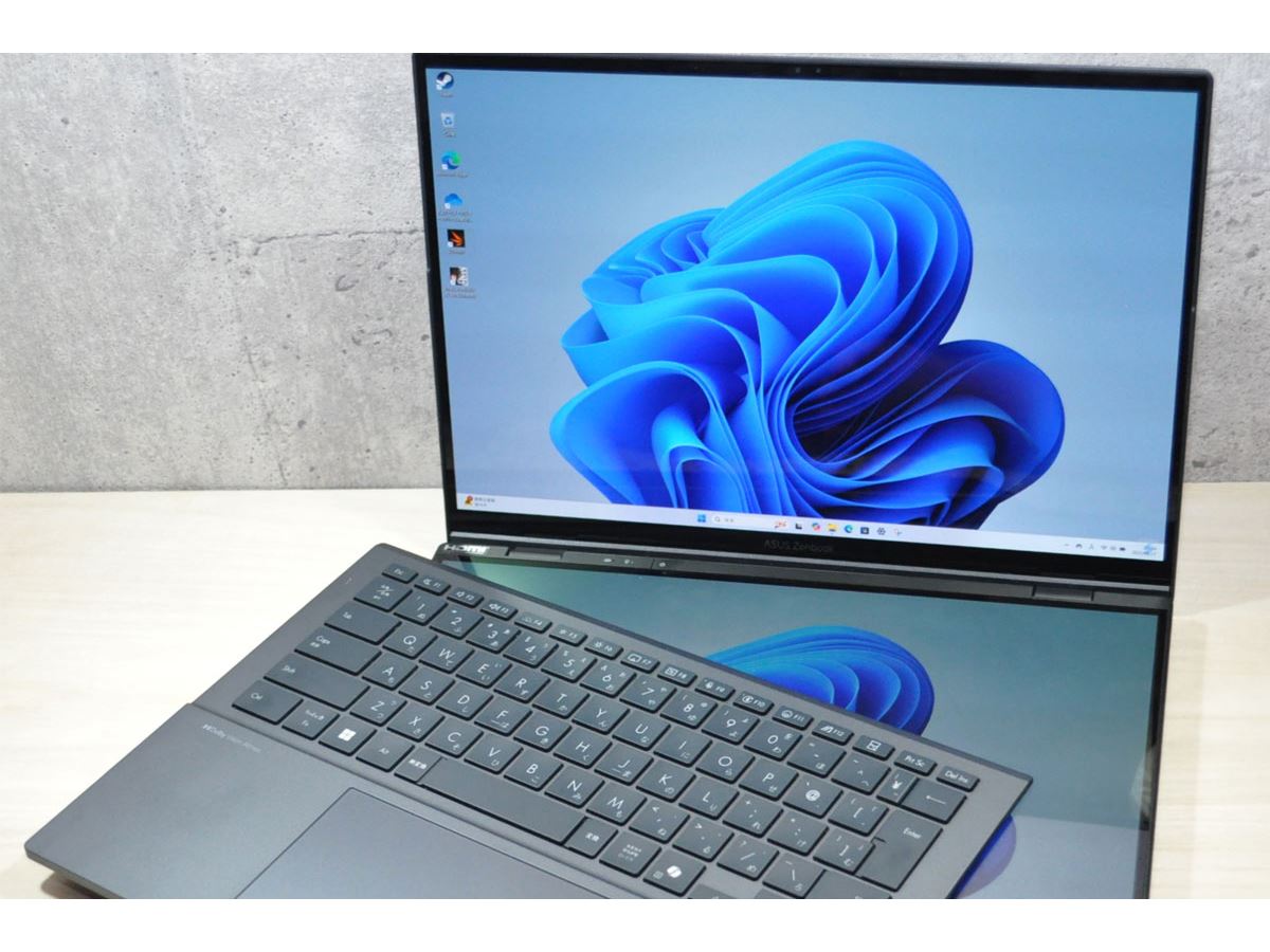 超人気高品質 2つの14型ディスプレイで作業効率アップ！ ASUS「Zenbook DUO ディスプレイ・モニター本体