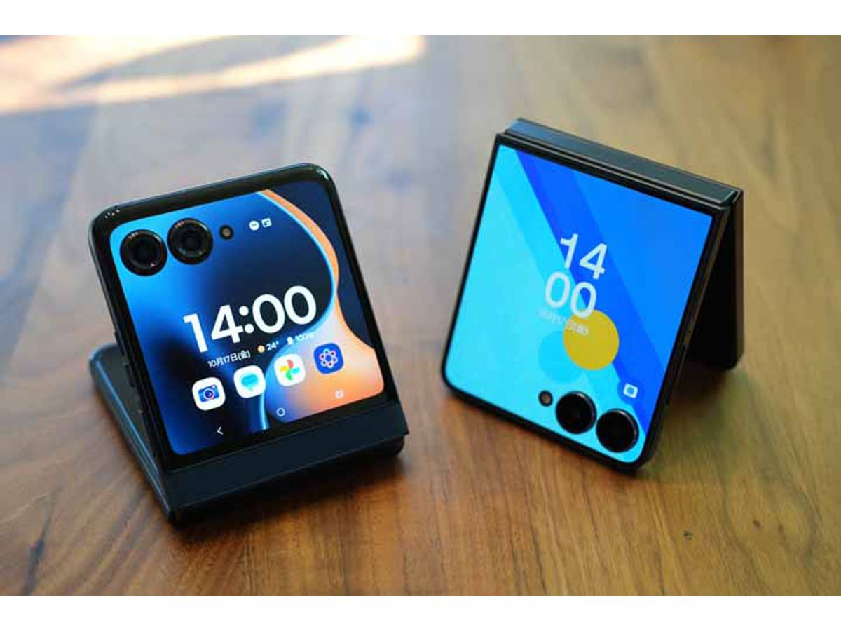 最新折りたたみスマホ比較！ 「Galaxy Z Flip7」と「motorola razr 60