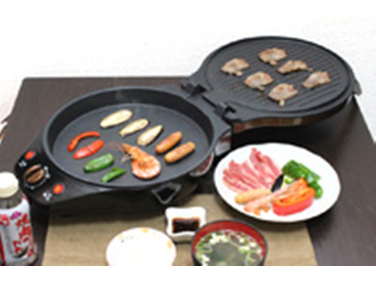 ワンルームでひとり焼肉がはかどる！ 2面で焼ける「ダブルホット