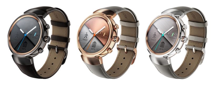 zenwatch3 スマートウォッチ　Android 箱付属品完品 まるで普通の腕時計のようなデザインのASUSの丸型スマート