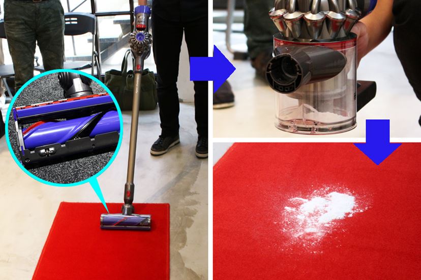 ダイソンのスティック掃除機「V8」で家を掃除したら、こんなに ダイソンのスティック掃除機「V8」で家を掃除したら、こんなに
