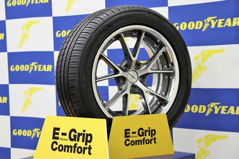 グッドイヤー「E-グリップ」の新タイヤをクローズドコースで
