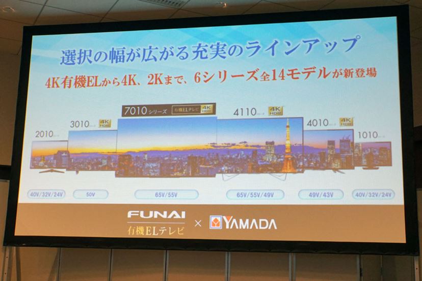 FUNAIが初の有機ELテレビ＆UHD BDレコーダー発表！50型49,800円（税別）の格安4Kテレビにも注目 - 価格.comマガジン