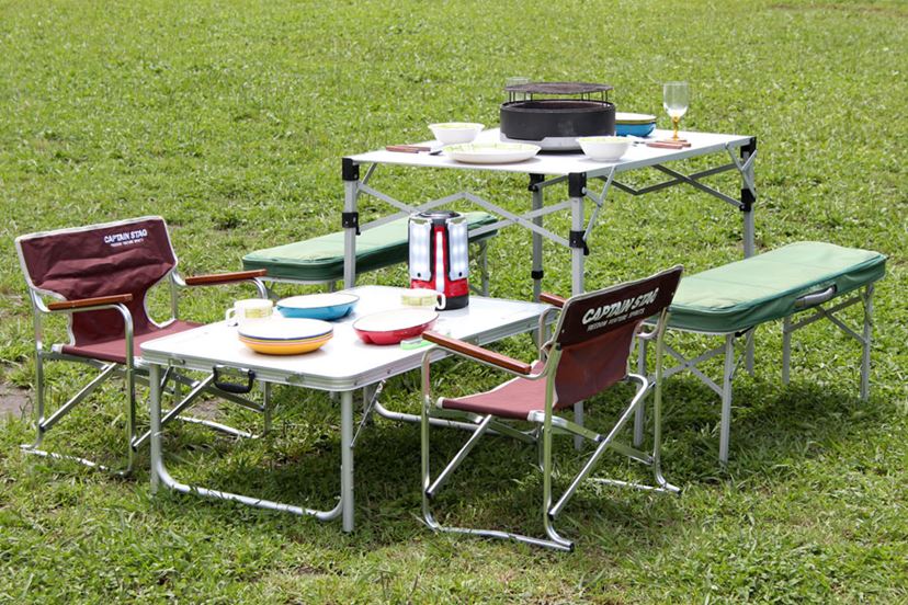 コールマン テーブル ベンチセット モザイク レッド コールマン