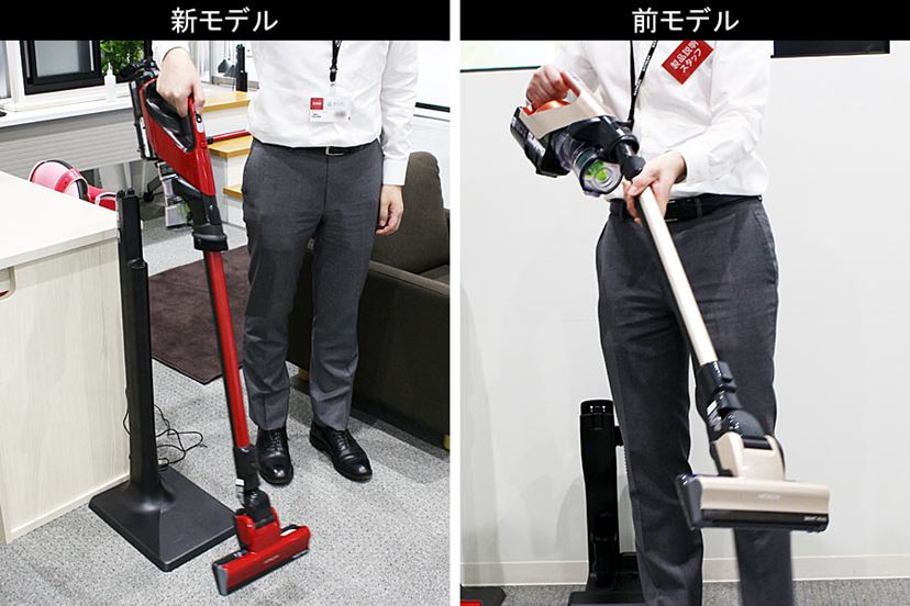 押しても引いてもしっかり集じん！ コードレススティック掃除機