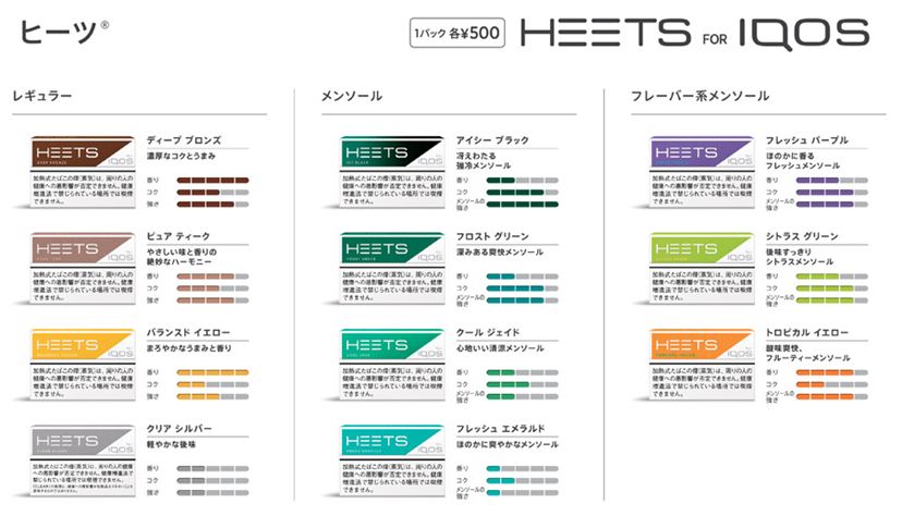 50円安い”「アイコス」専用スティック「HEETS（ヒーツ）」全11フレーバーを一気吸い - 価格.comマガジン