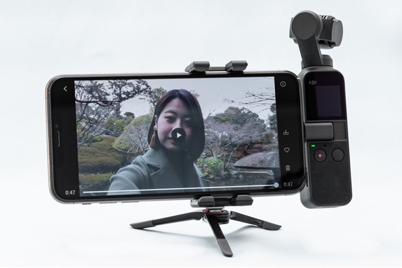 ビデオカメラ Dji osmo pocket 1 DJI Osmo Pocket 1 with 3-Axis Camera-Case Bundle DJI