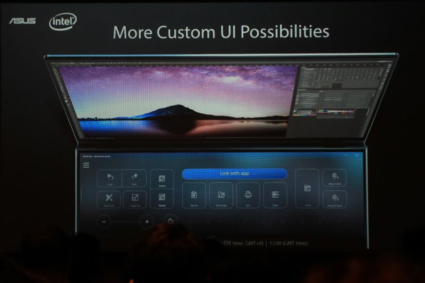 ASUS、キーボードの上にセカンドディスプレイを搭載したノートPC