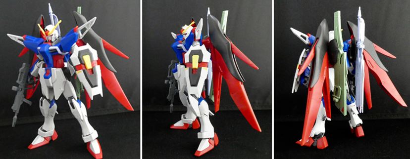 ガンダム　プラモデル　rg デスティニーガンダム　hgガナーザクウォーリア　3体 ガンダム プラモデル rg デスティニーガンダム hgガナー
