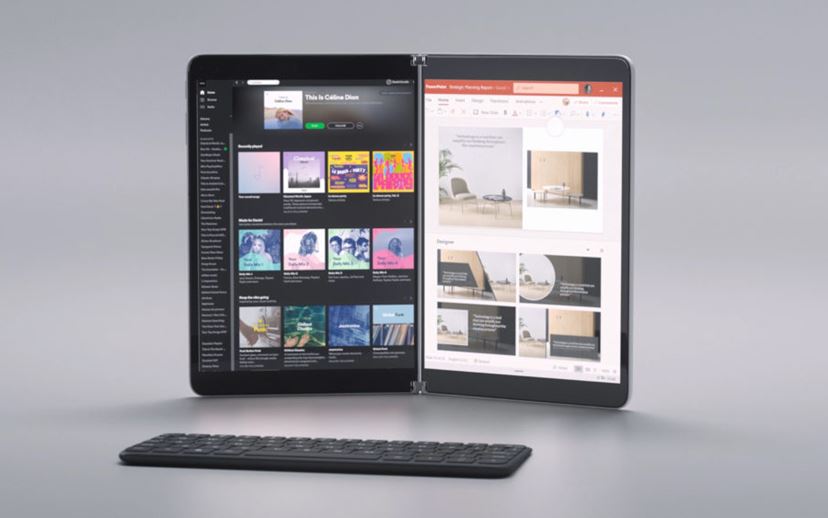 マイクロソフト、2画面Androidスマホ「Surface Duo」と2画面 マイクロソフト、2画面Androidスマホ「Surface Duo」と2画面