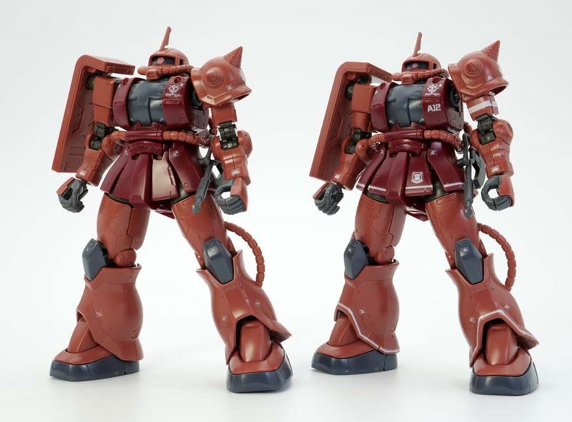 MSE・ザクⅡ　比較確認用 ザク」のHGガンプラを徹底比較！ 違いは？ あなたの推しザクは
