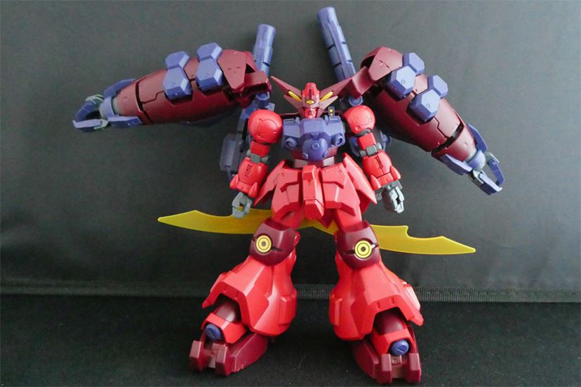 真っ赤な「GP-02A」!? 鬼のようなガンプラ「HG ガンダムGP-羅刹