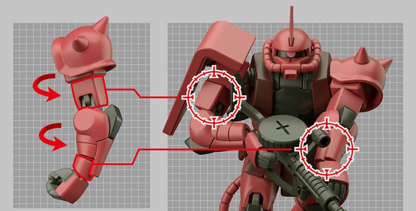 赤い彗星”がHG最新技術でリバイブ！ ファーストの「シャア専用