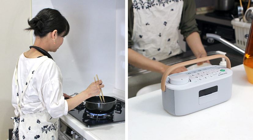主婦目線で使うテレビ用ワイヤレススピーカー！ 家事中に“ながら