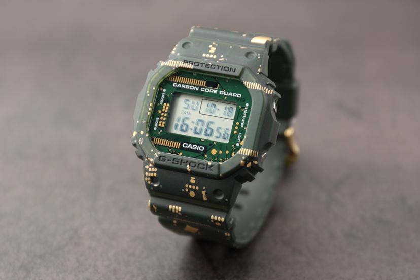 希少☆レアカラーG-SHOCK デジタル腕時計 グリーン カスタム G-SHOCK Gショック Time distortion シリーズ WEB限定カラー