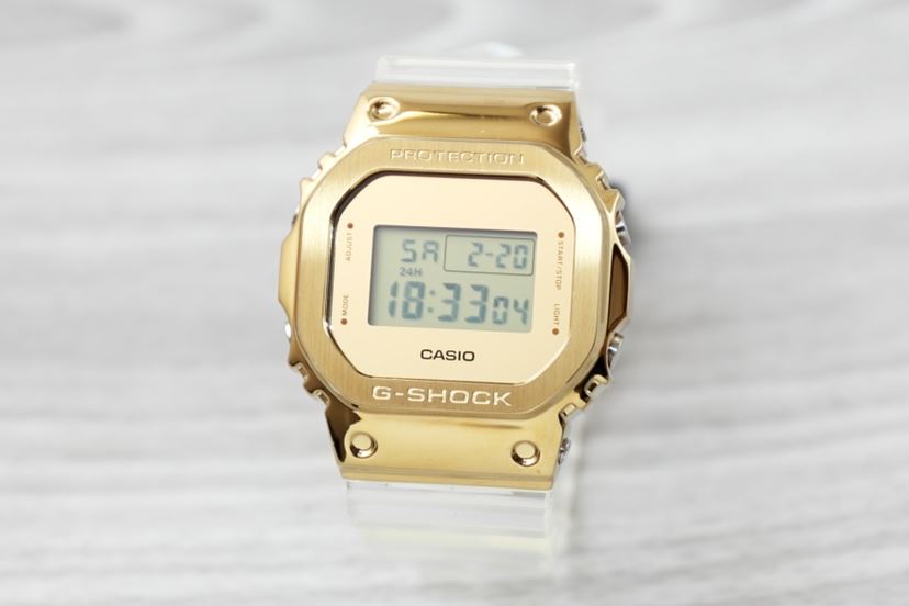 希少✨G-SHOCK GW-B5600 フルメタルカスタム シルバー/ゴールド カシオ