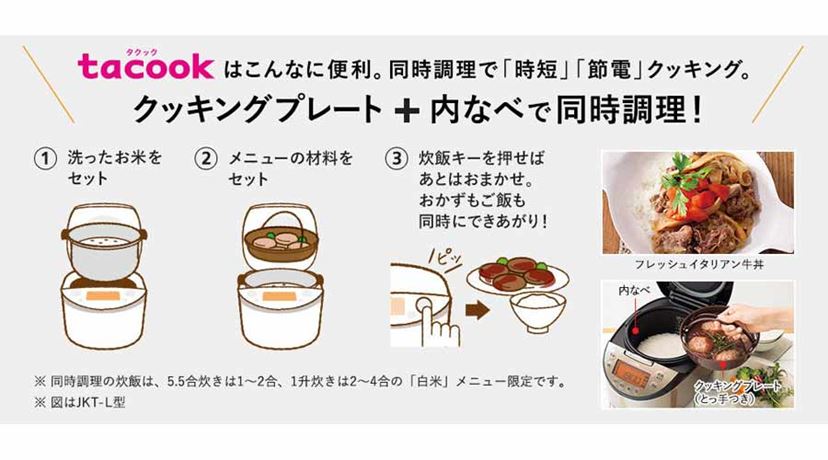 ご飯とおかずが同時に作れる炊飯器「tacook」で煮込みハンバーグやってみた【動画】 - 価格.comマガジン