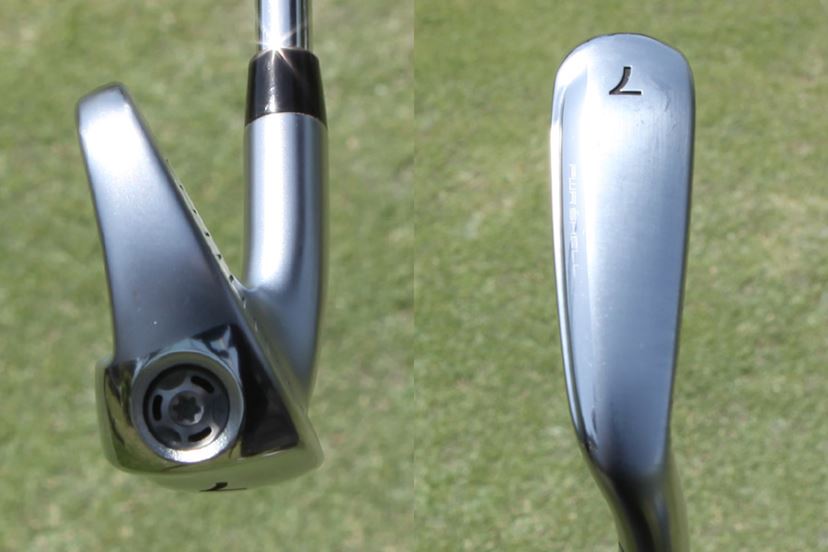 全番手7番の長さ「KING RADSPEED ワンレングスアイアン」を打っ