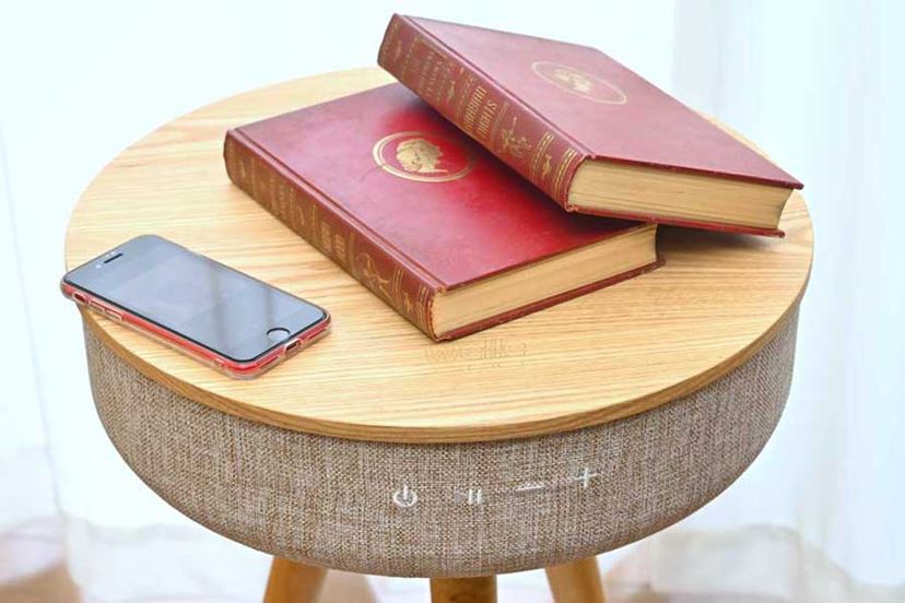 Bluetoothスピーカー搭載サイドテーブル W301T 【黒ラベルロゴ入】 Bluetoothスピーカー搭載サイドテーブル W301T 【黒ラベルロゴ入】