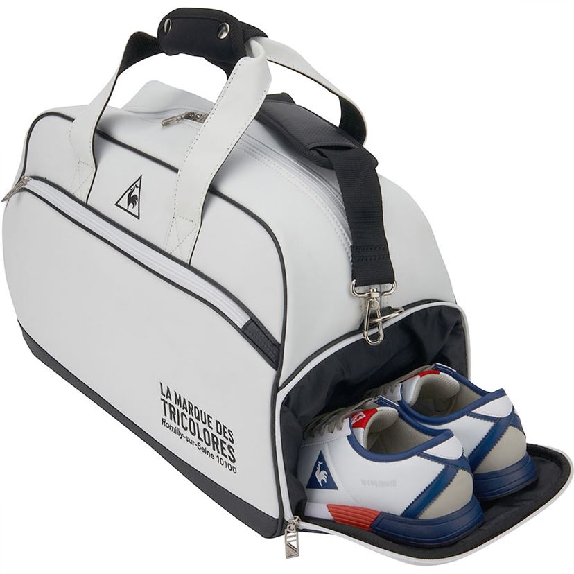 ルコックゴルフシューズ収納ポケット付きボストンバッグ ラウンド準備