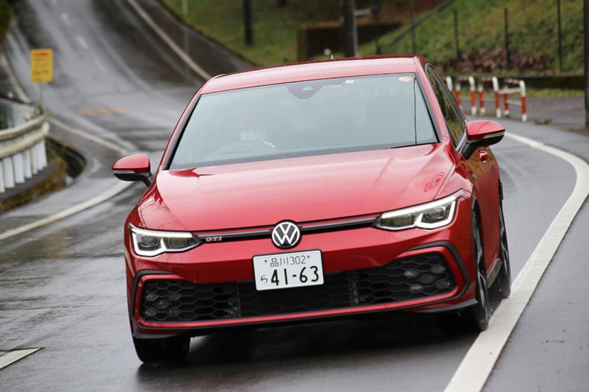 新型「ゴルフGTI」の走行イメージ