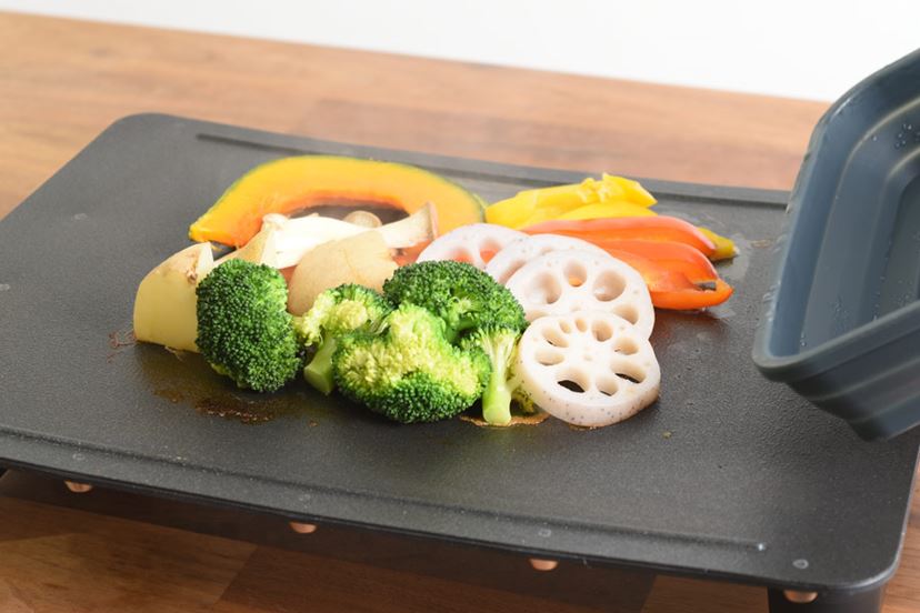 ひとり焼肉やひとり鍋に！薄型ホットプレートのabienから約15cm