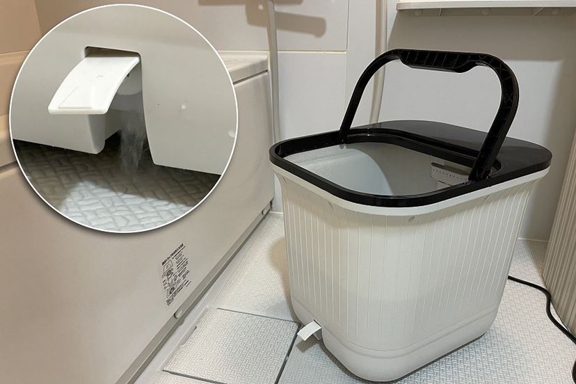 かけ湯や足つぼローラー付き! 120点の足湯マシン「おうち秘湯 かけ湯や足つぼローラー付き! 120点の足湯マシン「おうち秘湯