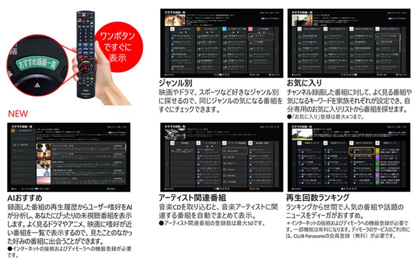 動画配信サービスみたいに使える！パナソニックの全自動ディーガ