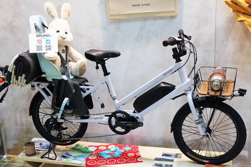 荷物をたくさん積んだり、子乗せもできる小径e-Bike！ブルーノ