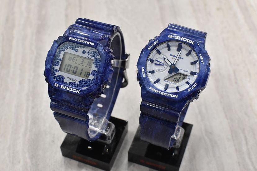 [1円～]夏時計 令和記念 限定1本 ブルーカモフラージュGショック★人気迷彩柄 ブラックブルー GA-100CB-1A アナデジ カモフラ ミリタリー ブルーカモフラージュ ⁄ GA-100CB-1AJF（アナログ腕時計）｜G-SHOCK