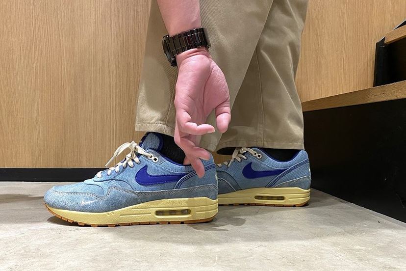 新品　Nike Air Max 1 PRM 10 デニム デニム生地の新作スニーカー「ナイキ エア マックス 1 PRM」は履いて