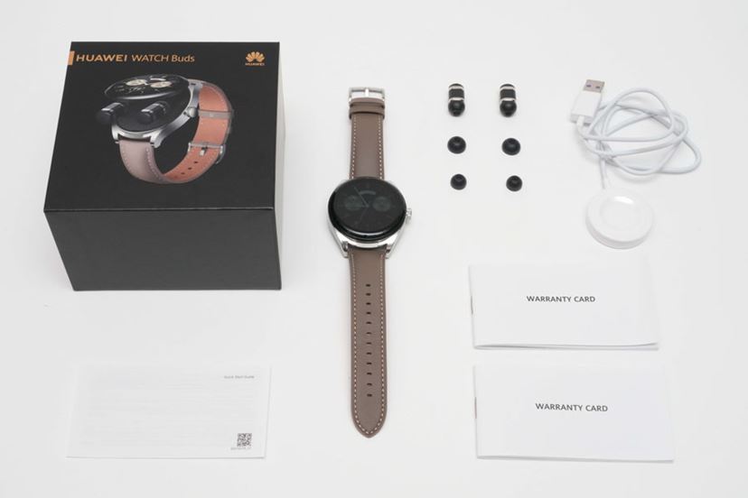 新品未開封！イヤホン内蔵スマートウォッチHUAWEI WATCH Buds 茶 