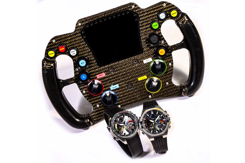 カシオ「エディフィス」新作クロノはF1ステアリング由来のマルチカラーがフレッシュ＆スタイリッシュ！ - 価格.comマガジン