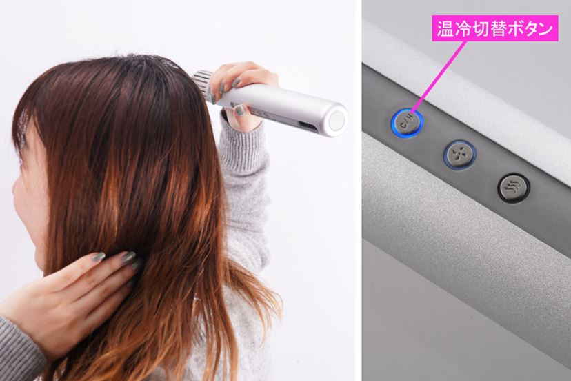 楽に乾かしたいならスティック型ヘアドライヤー カドー baton はスリムなのにパワフル