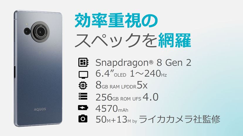 ライカ監修カメラを搭載する効率型ハイエンド「AQUOS R8」速報レポート