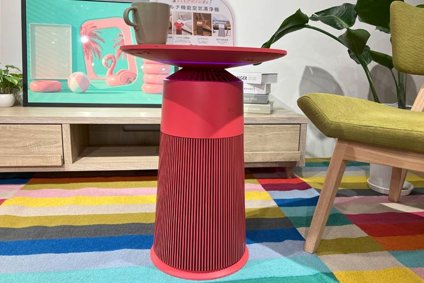 空気清浄×テーブル×ライト×スマホ充電！ LGのマルチ空気清浄機が