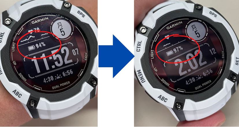 ガーミンの無制限バッテリーモデル「Instinct 2X Dual Power」を