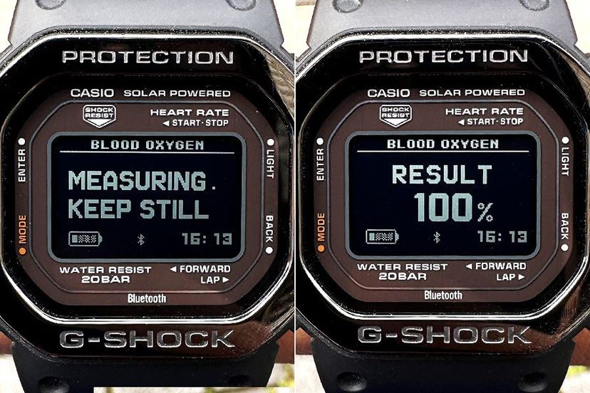 G-SHOCK ホワイト 腕時計 心拍数モニター G-SQUAD G-SHOCK初の角型デザイン×心拍計！ 生活が変わる「G-SQUAD DW
