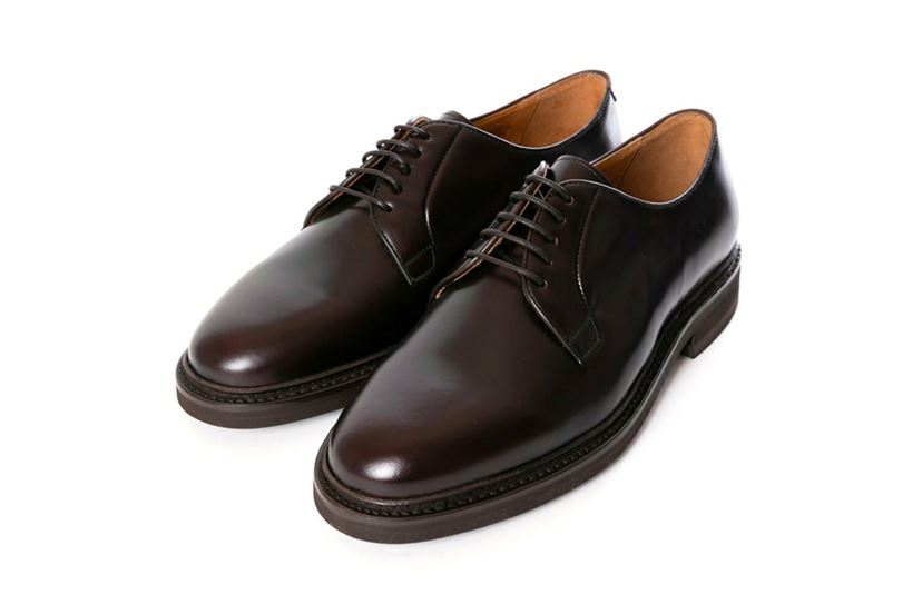 箱付き Berwick 4406 プレーントゥ 25.5 バーガンディ ブラウン 箱付き Berwick 4406 プレーントゥ 25.5 バーガンディ ブラウン