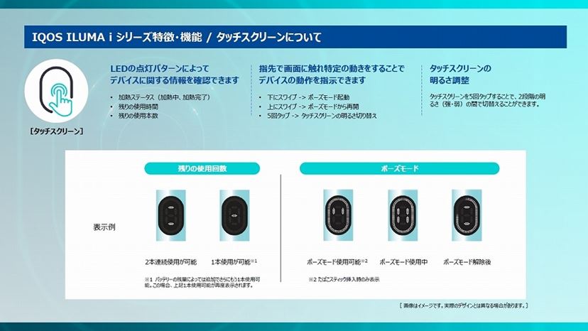 一時停止機能やパフ追加が最高！ タッチスクリーン搭載